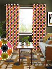 Orla Kiely Pink Apples Made to Measure Curtains - Image 1 of 6