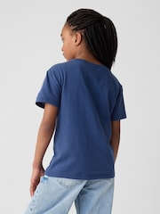 Gap Blue Palm Tree Graphic Short Sleeve Crew Neck T-Shirt (4-13yrs) - Image 2 of 2