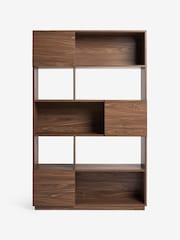 MADE.COM Dark Brown Blaze Wide Shelving Unit - Image 5 of 5