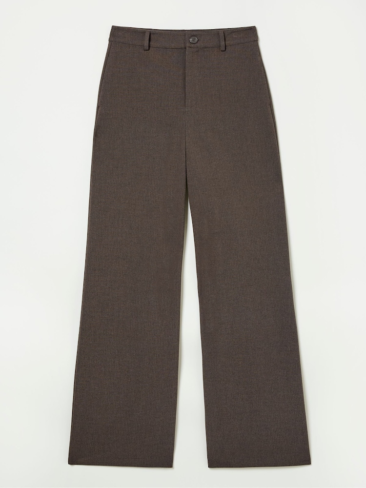 FatFace Presley Brown Herringbone Trousers - Image 5 of 5