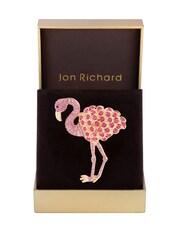 Jon Richard Pink Flamingo Brooch Gift Box - Image 1 of 4