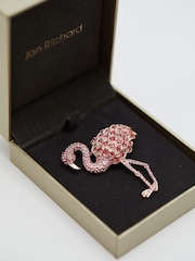 Jon Richard Pink Flamingo Brooch Gift Box - Image 3 of 4
