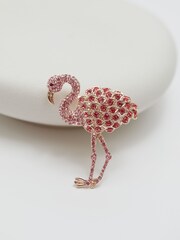 Jon Richard Pink Flamingo Brooch Gift Box - Image 4 of 4