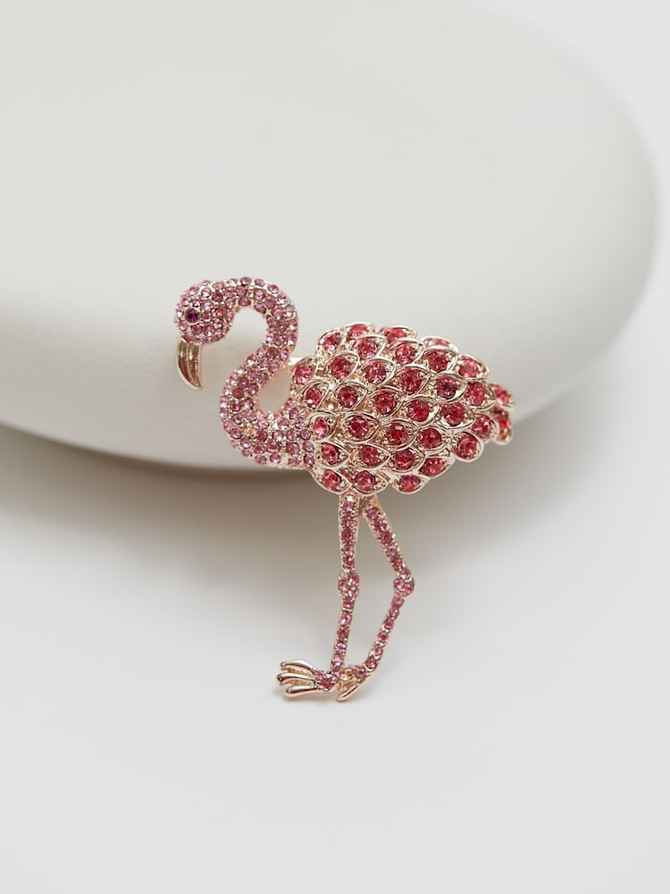 Jon Richard Pink Flamingo Brooch Gift Box - Image 4 of 4