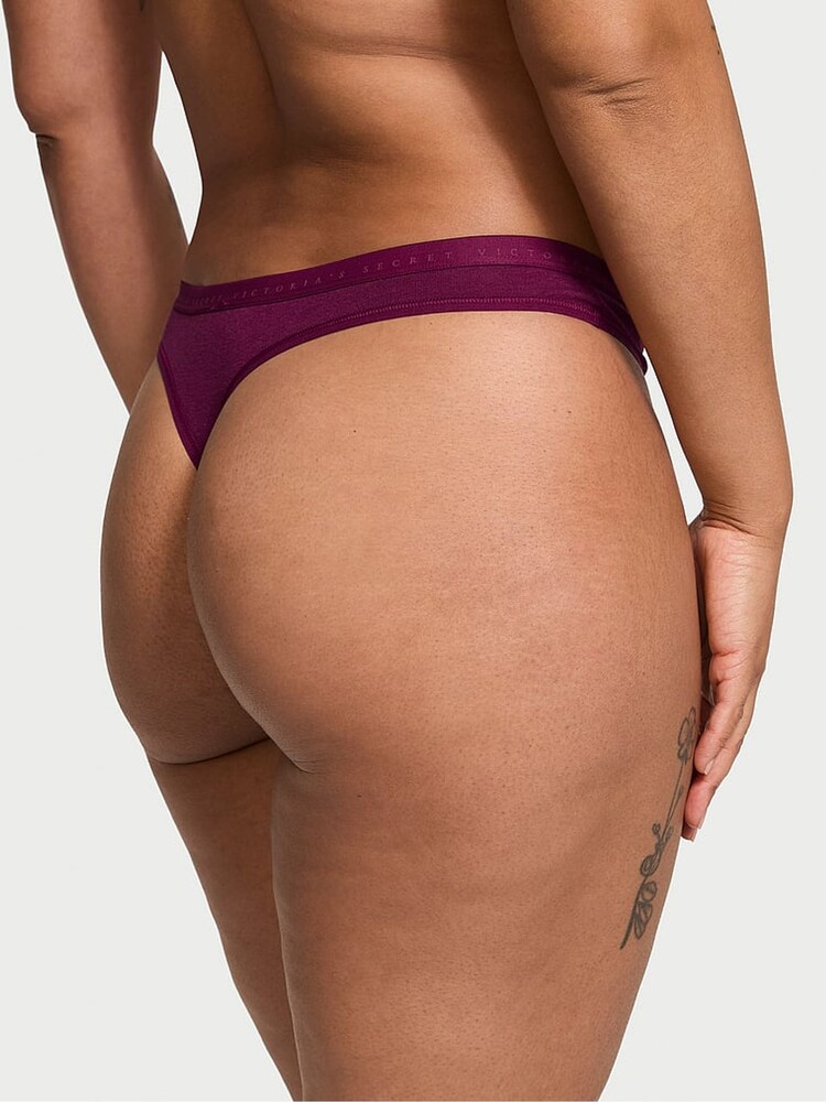 Victoria's Secret Plum Rouge Red Thong Knickers - Image 2 of 3