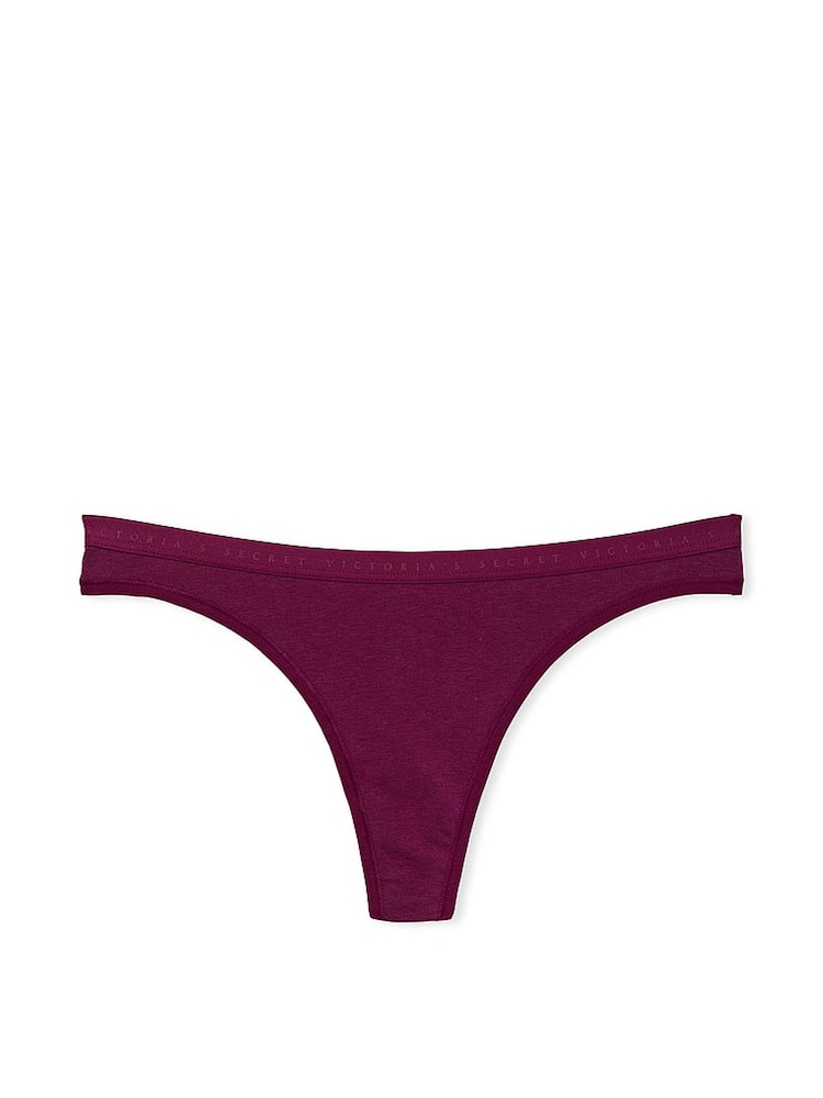 Victoria's Secret Plum Rouge Red Thong Knickers - Image 3 of 3