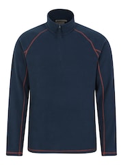 Mountain Warehouse Aqua Blue Mens Ashbourne II Half Zip Fleece - Image 1 of 5