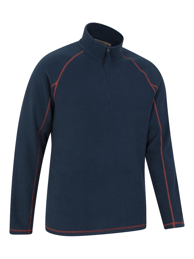 Mountain Warehouse Aqua Blue Mens Ashbourne II Half Zip Fleece - Image 2 of 5