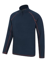 Mountain Warehouse Aqua Blue Mens Ashbourne II Half Zip Fleece - Image 3 of 5