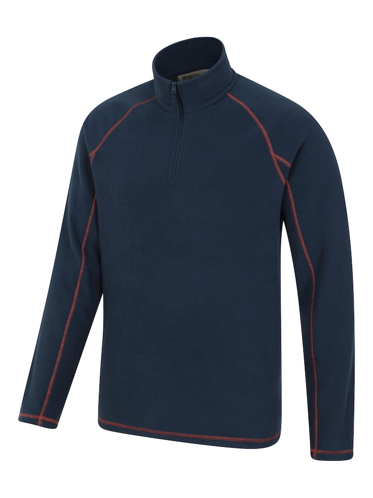 Mountain Warehouse Aqua Blue Mens Ashbourne II Half Zip Fleece - Image 3 of 5