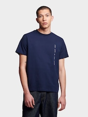 Penfield Blue Mens Relaxed Fit For Life In The Open 100% Cotton T-Shirt - Image 1 of 10
