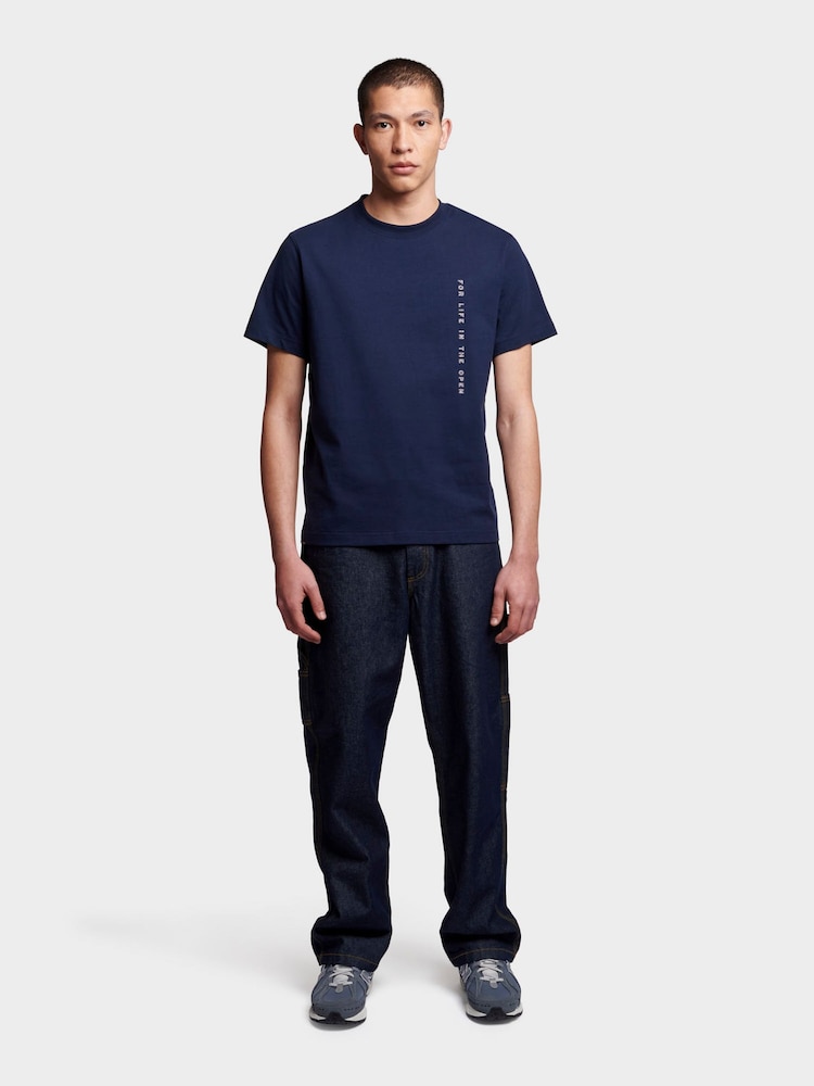 Penfield Blue Mens Relaxed Fit For Life In The Open 100% Cotton T-Shirt - Image 2 of 10