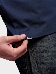 Penfield Blue Mens Relaxed Fit For Life In The Open 100% Cotton T-Shirt - Image 6 of 10