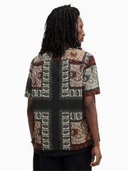 AllSaints Black Marquee 100% Cotton Shirt - Image 7 of 8