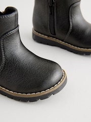 Black Standard Fit (F) Chelsea Zip Ankle Boots - Image 7 of 8