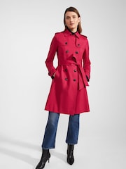 Hobbs Red Trench Coat - Image 1 of 4