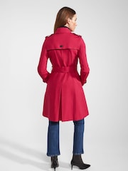 Hobbs Red Trench Coat - Image 2 of 4