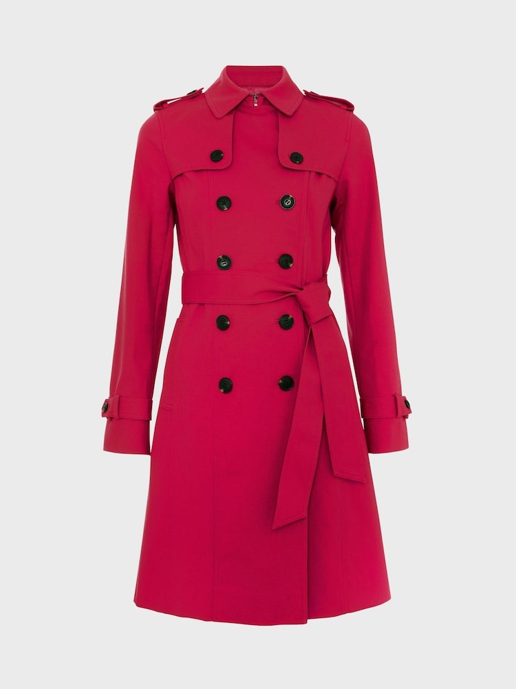 Hobbs Red Trench Coat - Image 4 of 4