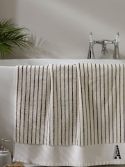 Natural Monogram Bath Sheet Towels with 100% Cotton - Image 1 of 3