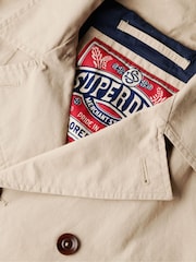 Superdry Nude Merchant Twill Pea Coat - Image 5 of 5