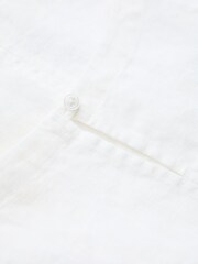 Seasalt Cornwall White Lighthouse Station 100% Linen Vest - Image 2 of 2
