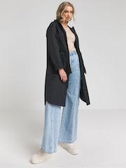 Simply Be Black Functional Utility Coat - Image 1 of 4