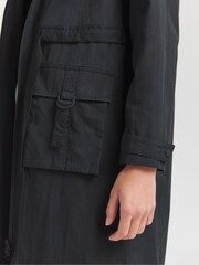 Simply Be Black Functional Utility Coat - Image 4 of 4