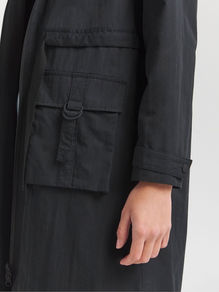 Simply Be Black Functional Utility Coat - Image 4 of 4