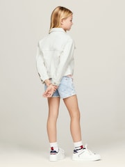 Tommy Hilfiger White Denim Trucker Jacket - Image 2 of 5