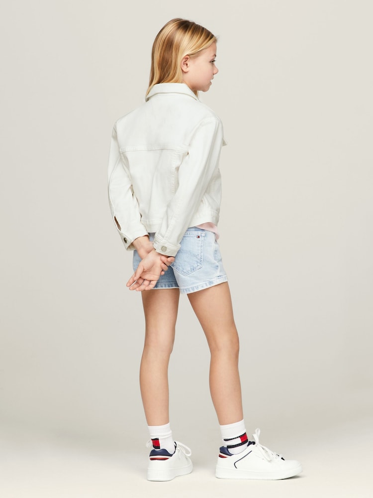 Tommy Hilfiger White Denim Trucker Jacket - Image 2 of 5 Tommy Hilfiger White Denim Trucker Jacket - Image 2 of 5