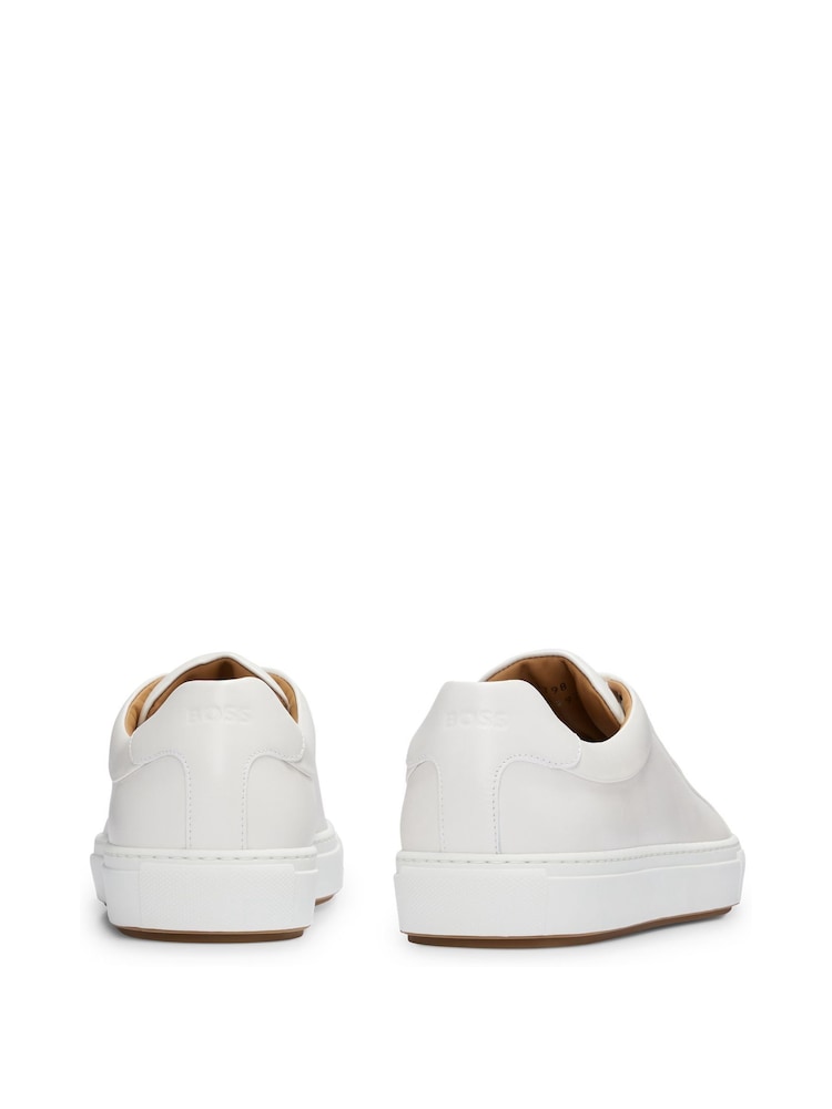BOSS White Logo Detail Cupsole Trainers - Image 2 of 5 BOSS White Logo Detail Cupsole Trainers - Image 2 of 5