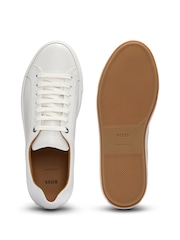 BOSS White Logo Detail Cupsole Trainers - Image 4 of 5