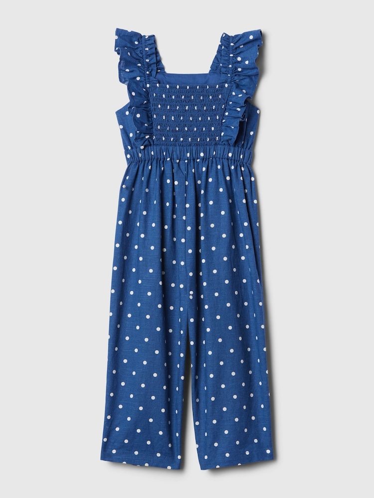 Gap Jumpsuit aus Leinen-Baumwoll-Mischung mit Rüschenärmeln und Print (12Monate–5Jahre) - Bild 2 von 2 Gap Jumpsuit aus Leinen-Baumwoll-Mischung mit Rüschenärmeln und Print (12Monate–5Jahre) - Bild 2 von 2