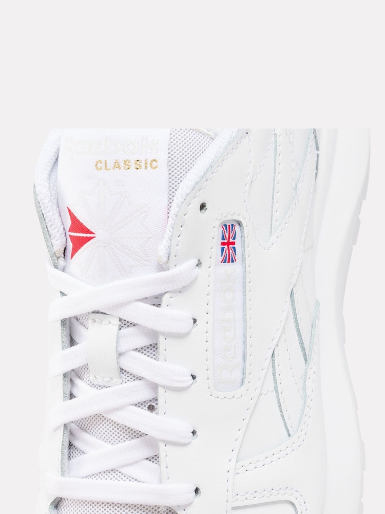 Reebok Classic Leather White Sneakers - Image 7 of 7
