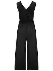 Negro - Mono capri de punto de algodón flameado 100 % Maya de Pour Moi - Imagen 4 de 4