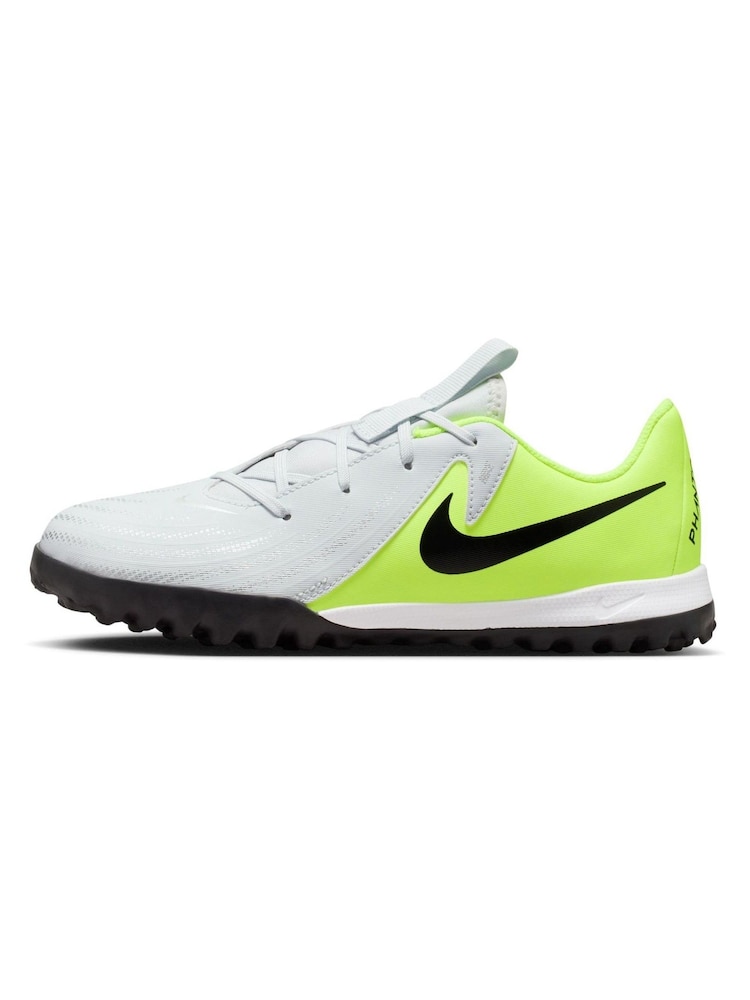 Nike Grey Kids Phantom 2 Academy Turf Football Boots - Image 2 of 10