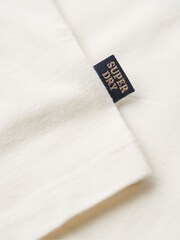 Superdry Cream Athletic Essentials Branded Cami Top - Image 6 of 6