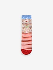Gingerbread House Christmas Ankle Socks In Box 1 Pack - Image 1 of 2