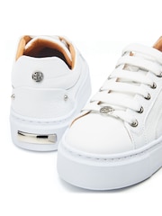 Moda in Pelle Arabeller Lace-Up Trainers With Eyelets - Image 4 of 4