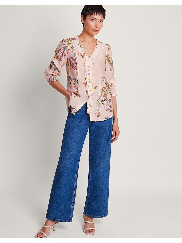 Monsoon Jaquetta Geblümte Bluse - Bild 1 von 5