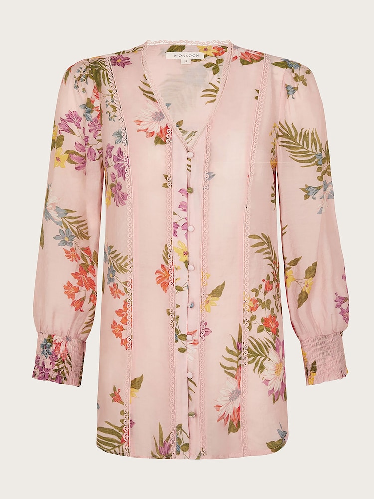 Monsoon Jaquetta Geblümte Bluse - Bild 5 von 5 Monsoon Jaquetta Geblümte Bluse - Bild 5 von 5