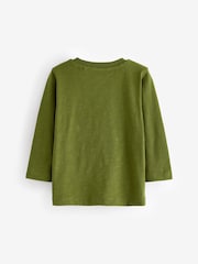 Green Dinosaur Long Sleeve Character T-Shirt (3mths-7yrs) - Image 2 of 3