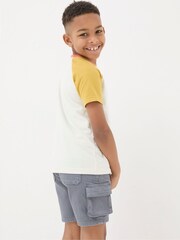 FatFace White/Blue 100% Cotton Short Sleeve T-Shirts 3 Pack - Image 2 of 7