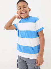 FatFace White/Blue 100% Cotton Short Sleeve T-Shirts 3 Pack - Image 3 of 7