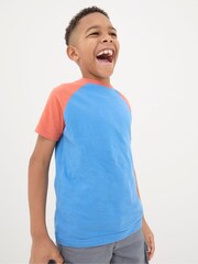 FatFace White/Blue 100% Cotton Short Sleeve T-Shirts 3 Pack - Image 4 of 7