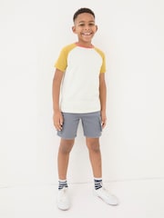 FatFace White/Blue 100% Cotton Short Sleeve T-Shirts 3 Pack - Image 7 of 7