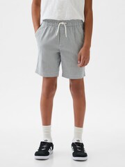 Gap Blue Stripe Easy Pull On Shorts (4-13yrs) - Image 1 of 5