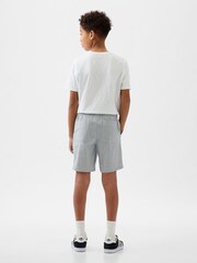 Gap Blue Stripe Easy Pull On Shorts (4-13yrs) - Image 2 of 5