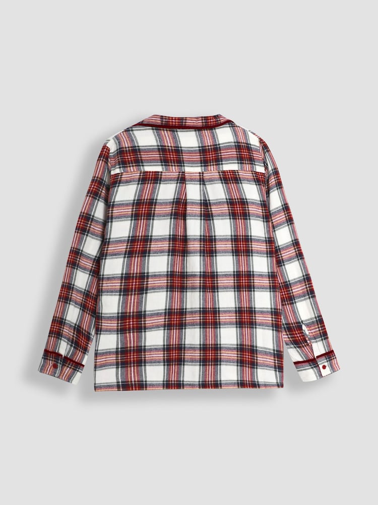 JoJo Maman Bébé Mens Check Woven Pyjamas Set - Image 3 of 5