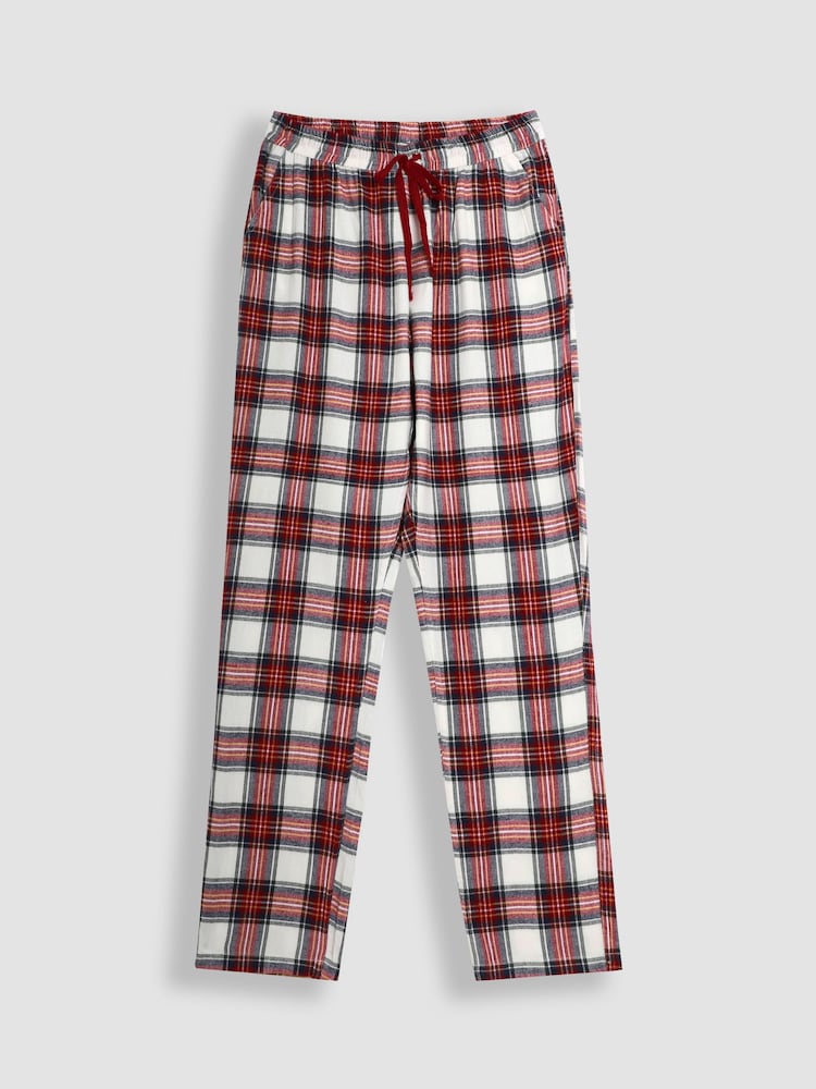 JoJo Maman Bébé Mens Check Woven Pyjamas Set - Image 4 of 5
